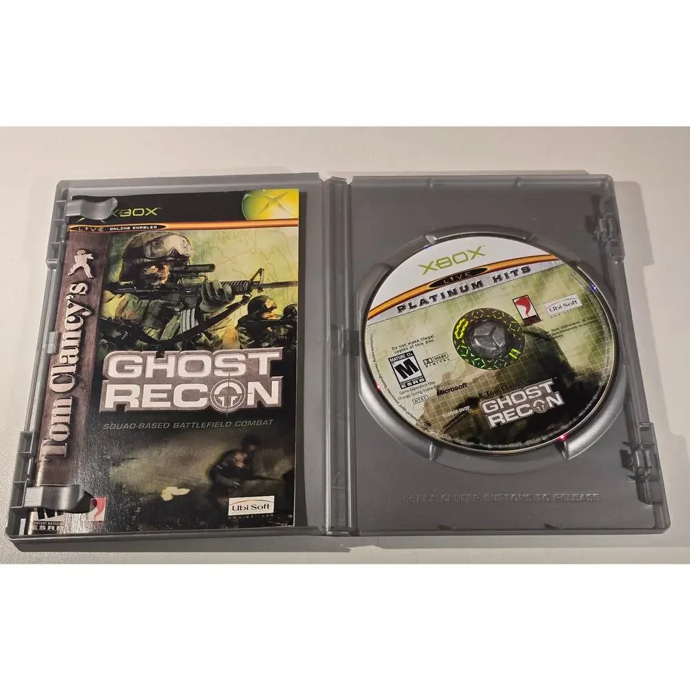 Tom Clancy's Ghost Recon Platinum Hits Xbox Game Complete In Box CIB